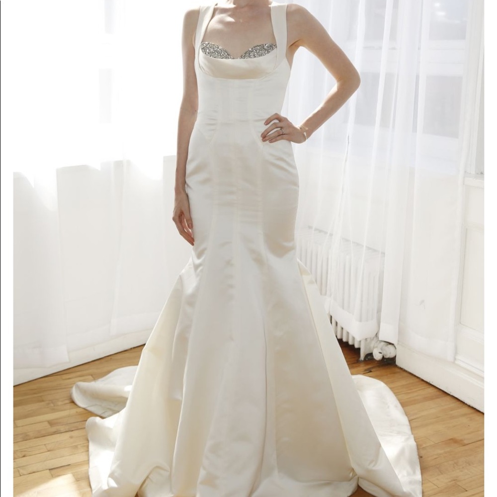 NWT Zac Posen Mermaid Ivory Gown 6 Special Edition